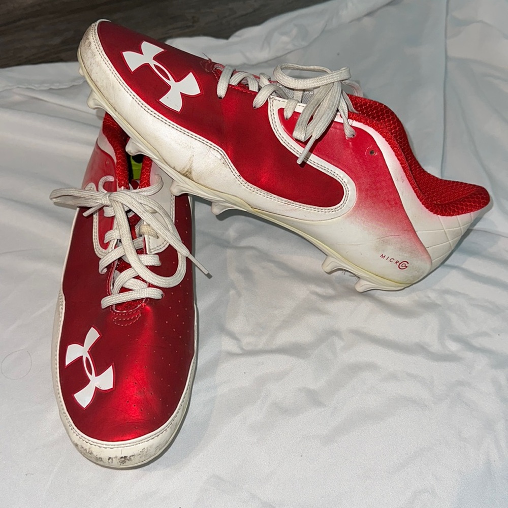 Under Armour Micro G Nitron Red soccer Cleats